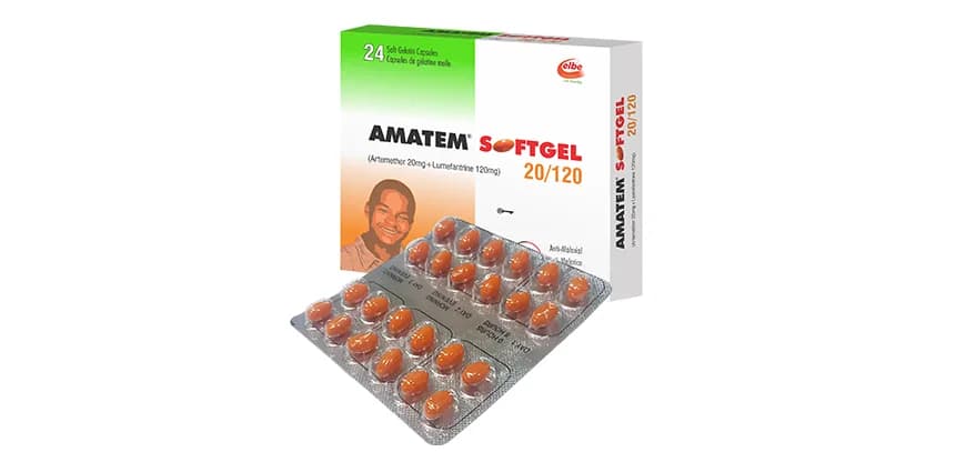 Amatem pack — Artemether-Lumefantrine brand sold in Nigeria