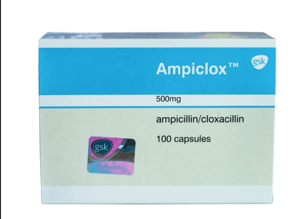 Ampiclox pack — Ampicillin + Cloxacillin brand sold in Nigeria