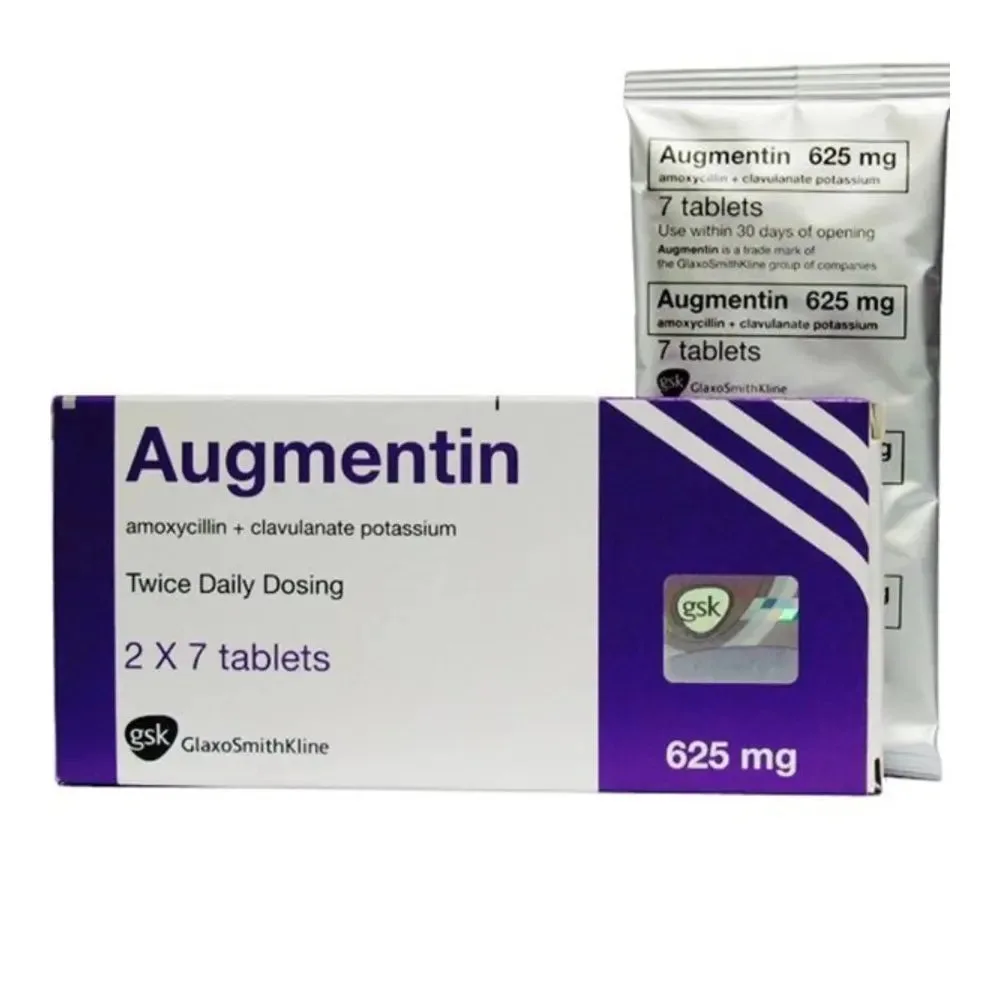 Augmentin 625 pack — Amoxicillin-Clavulanate brand sold in Nigeria