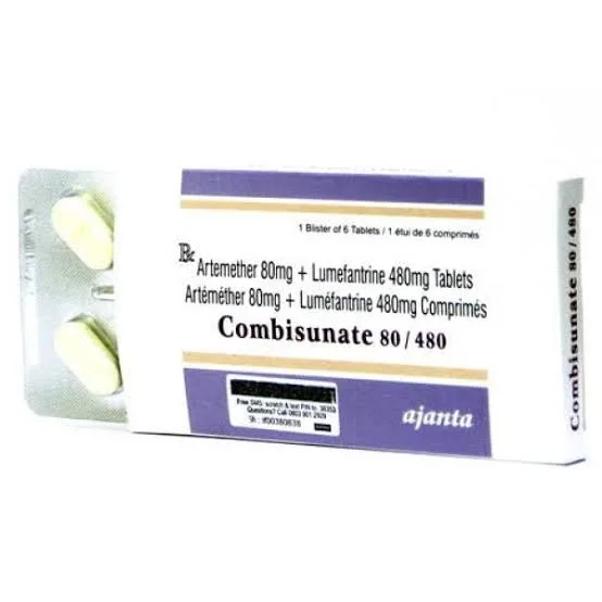 Combisunate pack — Artemether-Lumefantrine brand sold in Nigeria