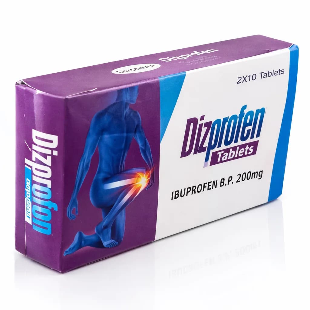 Dizprofen pack — Ibuprofen brand sold in Nigeria