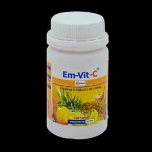 Em-Vit-C pack — Vitamin C (Ascorbic Acid) brand sold in Nigeria