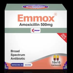Emmox pack — Amoxicillin brand sold in Nigeria