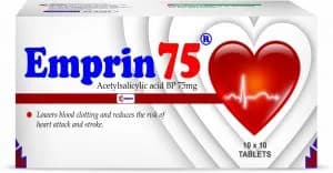 Emprin pack — Aspirin brand sold in Nigeria