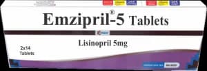 Emzipril pack — Lisinopril brand sold in Nigeria