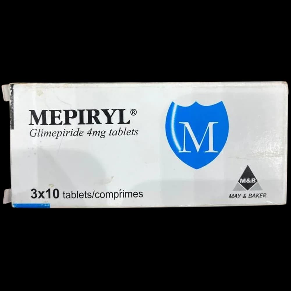 Mepiryl 4 mg Tablet pack — Glimepiride brand sold in Nigeria