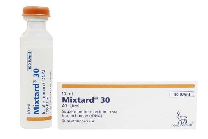 Mixtard 30 pack — Insulin brand sold in Nigeria