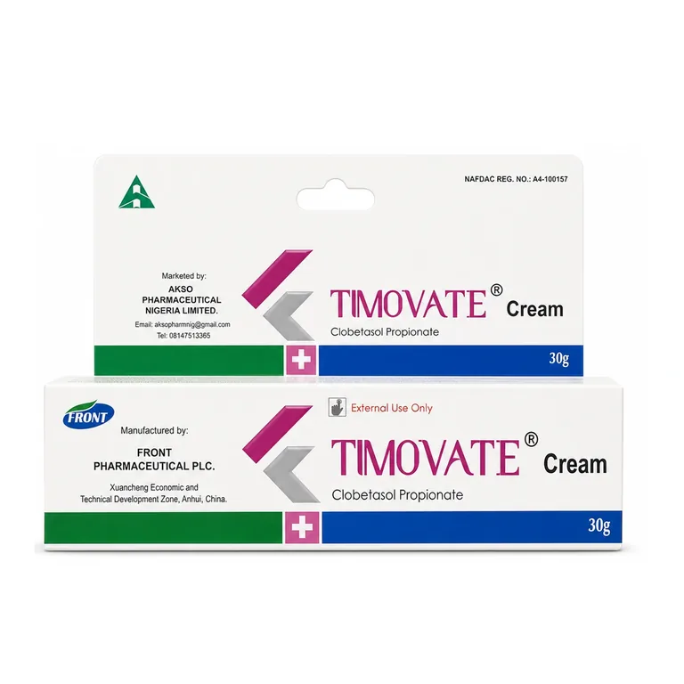 Timovate Cream pack — Clobetasol brand sold in Nigeria